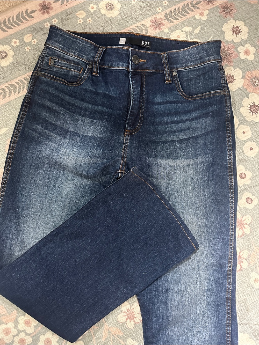 Kut from the Kloth Women’s Bootcut Jeans - Indigo Blue Wash